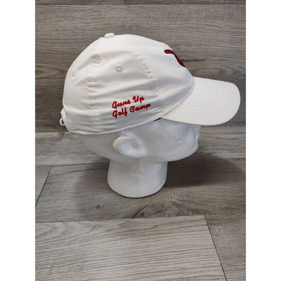 Ahead Golf Hat White w/ Red Hand Finger Pointing "Heads Up Golf Champs" - Picture 3 of 9
